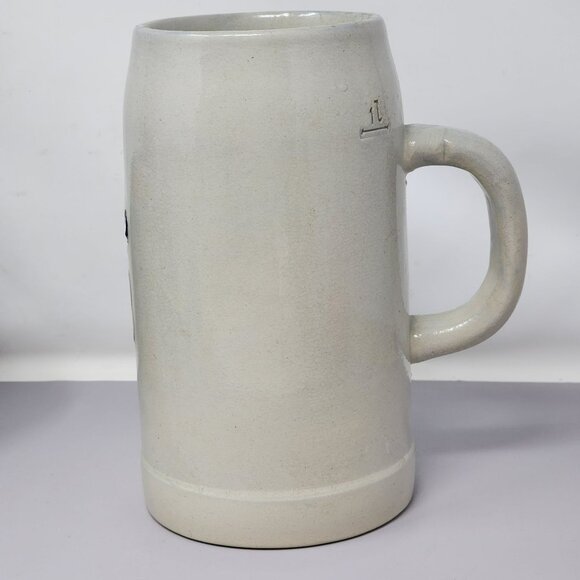 Vintage HB‎ Stoneware Beer Stein 1L German Mug With Handle West Germany - Picture 2 of 10